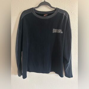 Vintage Harley Davidson Ribbed Knit Pullover USA Womens Size L